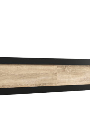 Nástavec na skříň Abi v černé barvě 200 cm