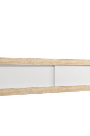 Nástavec na skříň Abi Dub Sonoma s bílými dveřmi