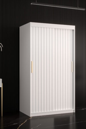 Šatní skříň Abi Riflo Wave 1 v bílé barvě
