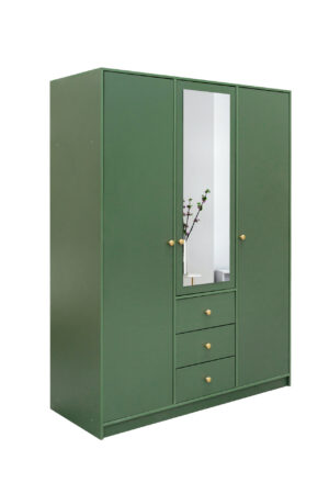 Šatní skříň Siena D3 v bílé barvě