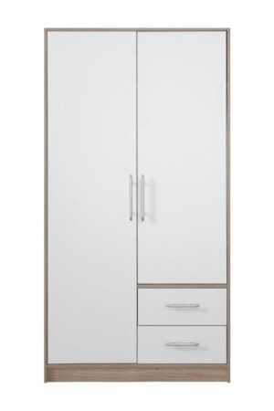 Šatní skříň Smart SR3 s zrcadlem v dubu sonoma a bílé
