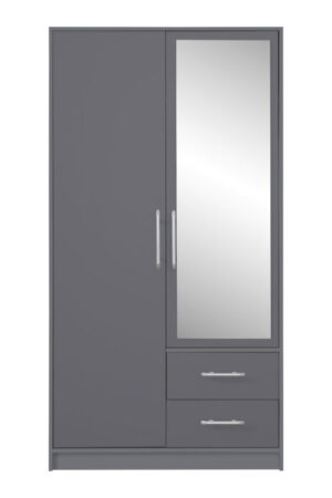 Šatní skříň Smart SR3 s zrcadlem v dubu sonoma a bílé