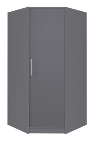 Rohová šatní skříň Smart SR4 v dub sonoma a bílé barvě