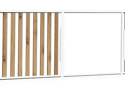 Nástavec na skříň Bali Lux D3 v bílé barvě