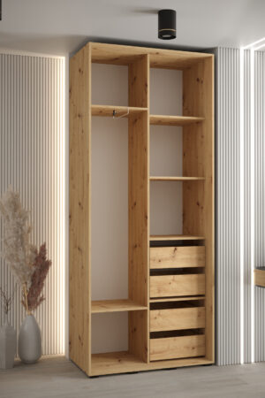 Bílé zásuvky pro šatní skříně na míru