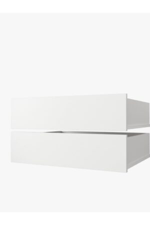 Bílé zásuvky pro šatní skříně na míru