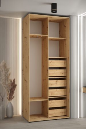 Bílé zásuvky na míru pro šatní skříně