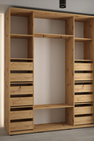 Bílé zásuvky pro šatní skříně na míru