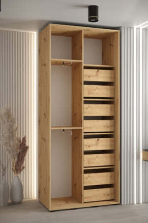 Zásuvky pro šatní skříně na míru v bílé barvě