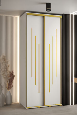 Šatní skříň Cannes 8 Bílá s Dub-Artisan