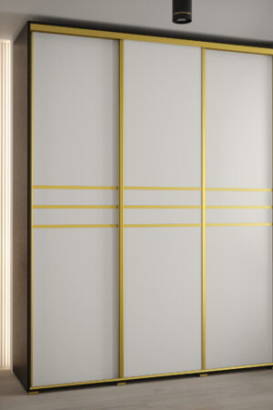 Šatní skříň Cannes 10 - Bílá, 100 cm, Dub Artisan