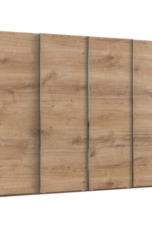 Skříň s posuvnými dveřmi v barvě dubu, rozměry 350/216/65 cm