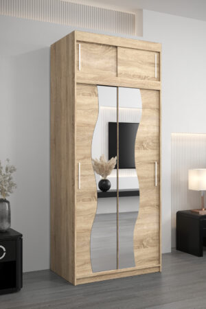 Šatní skříň Abi Mr s nástavcem v dub sonoma