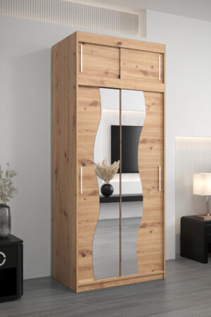 Šatní skříň Abi Mr s nástavcem v dub sonoma