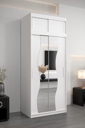 Šatní skříň Abi Mr s nástavcem a posuvnými dveřmi