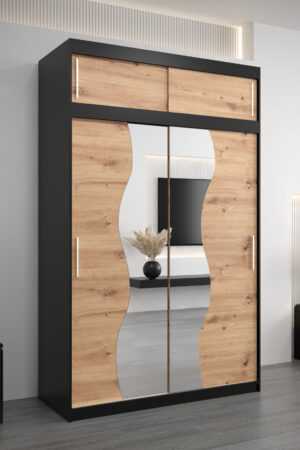 Šatní skříň Abi Mr s nástavcem a zrcadlem