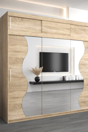 Šatní skříň Abi Mr s nástavcem v dub sonoma