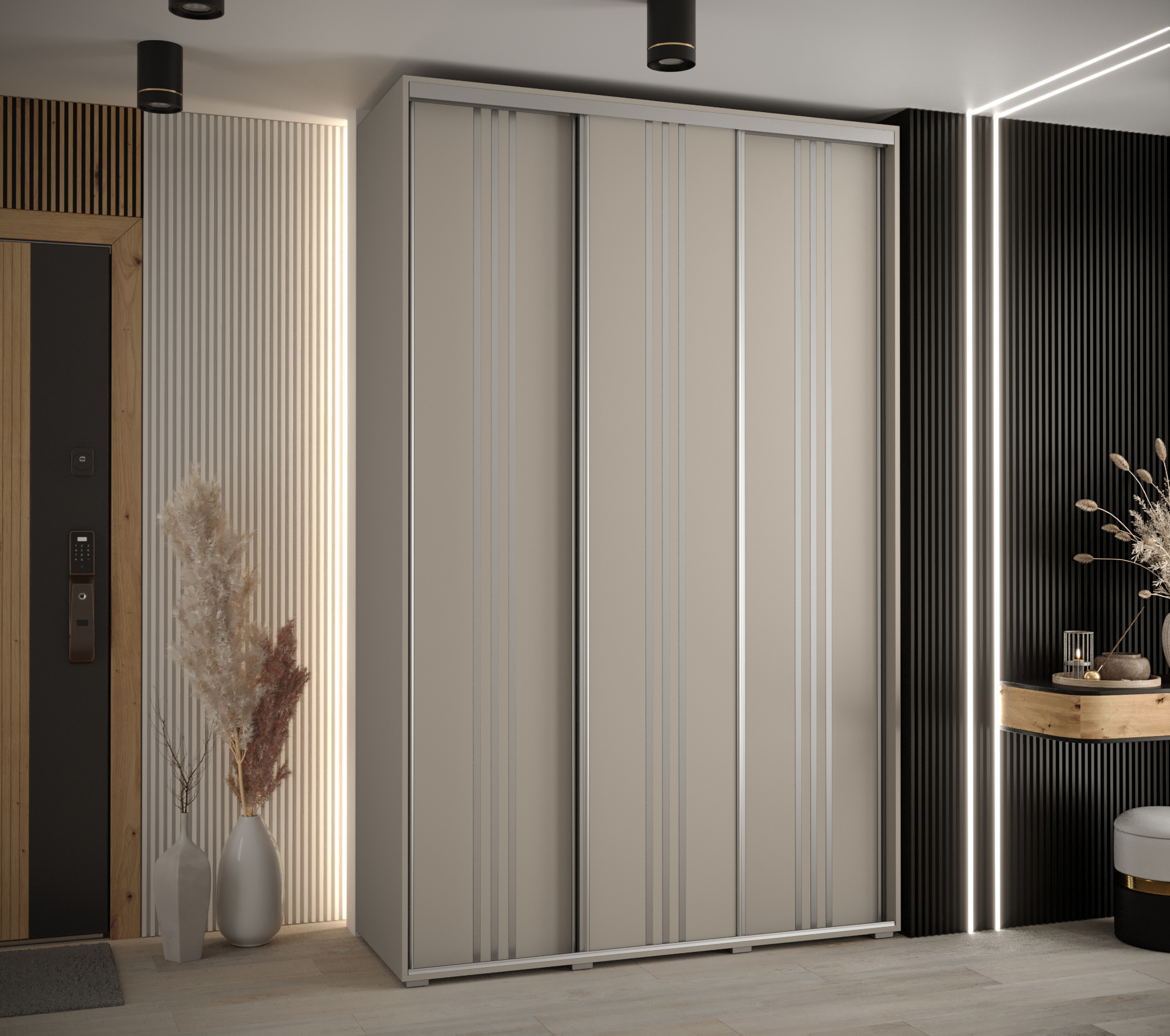 Šatní skříň Dakota 6 v kašmírové barvě