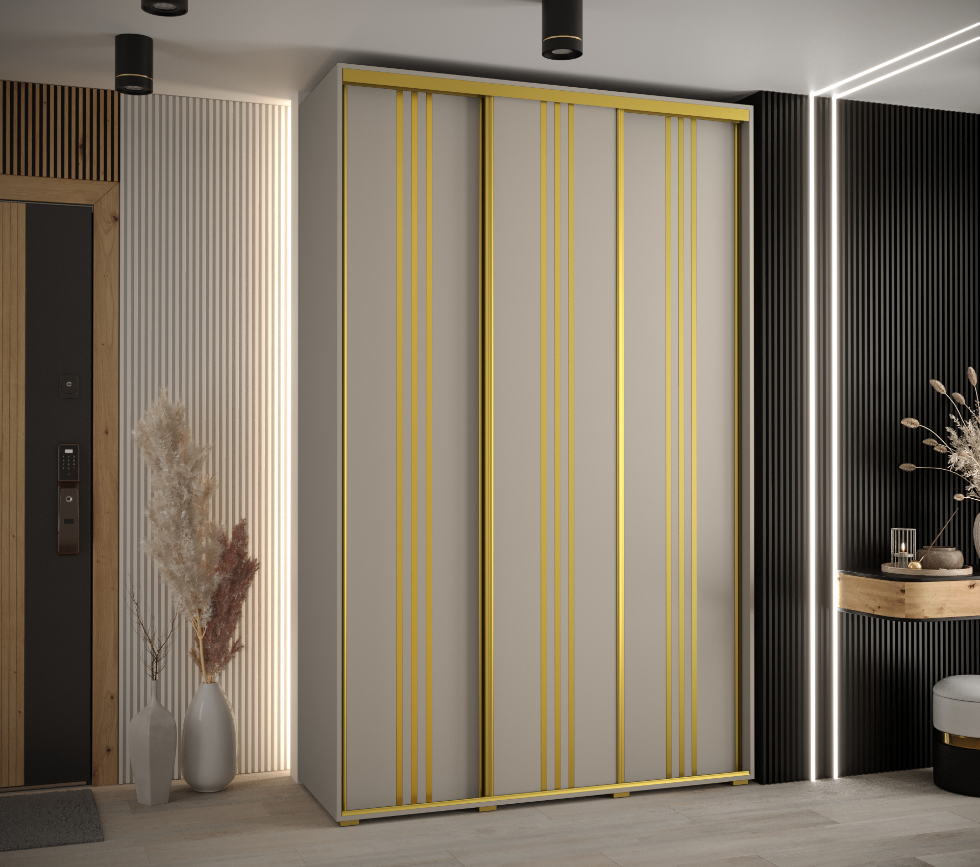 Šatní skříň Dakota 6 v kašmírové barvě