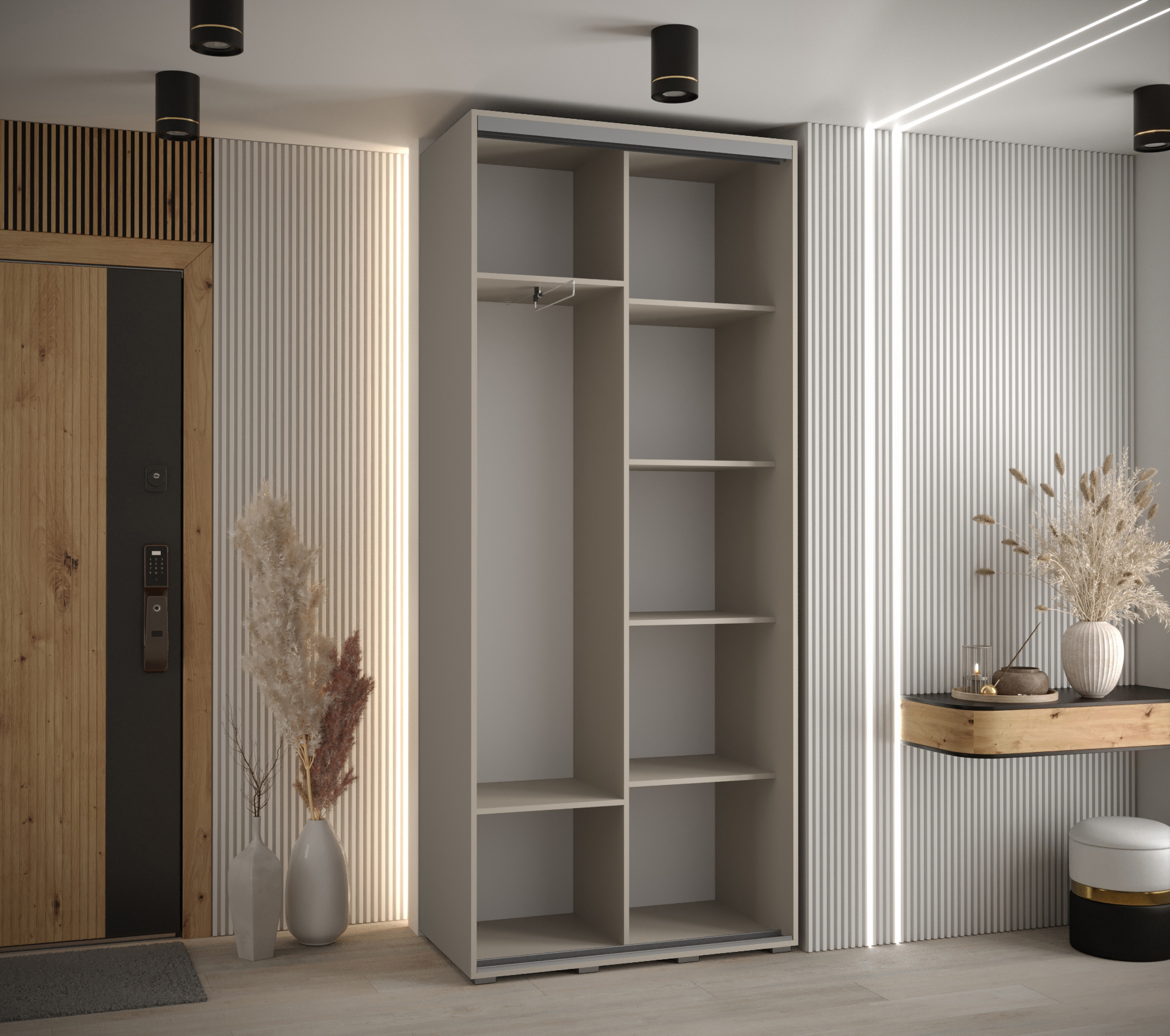 Šatní skříň Dakota 7 v kašmírové barvě