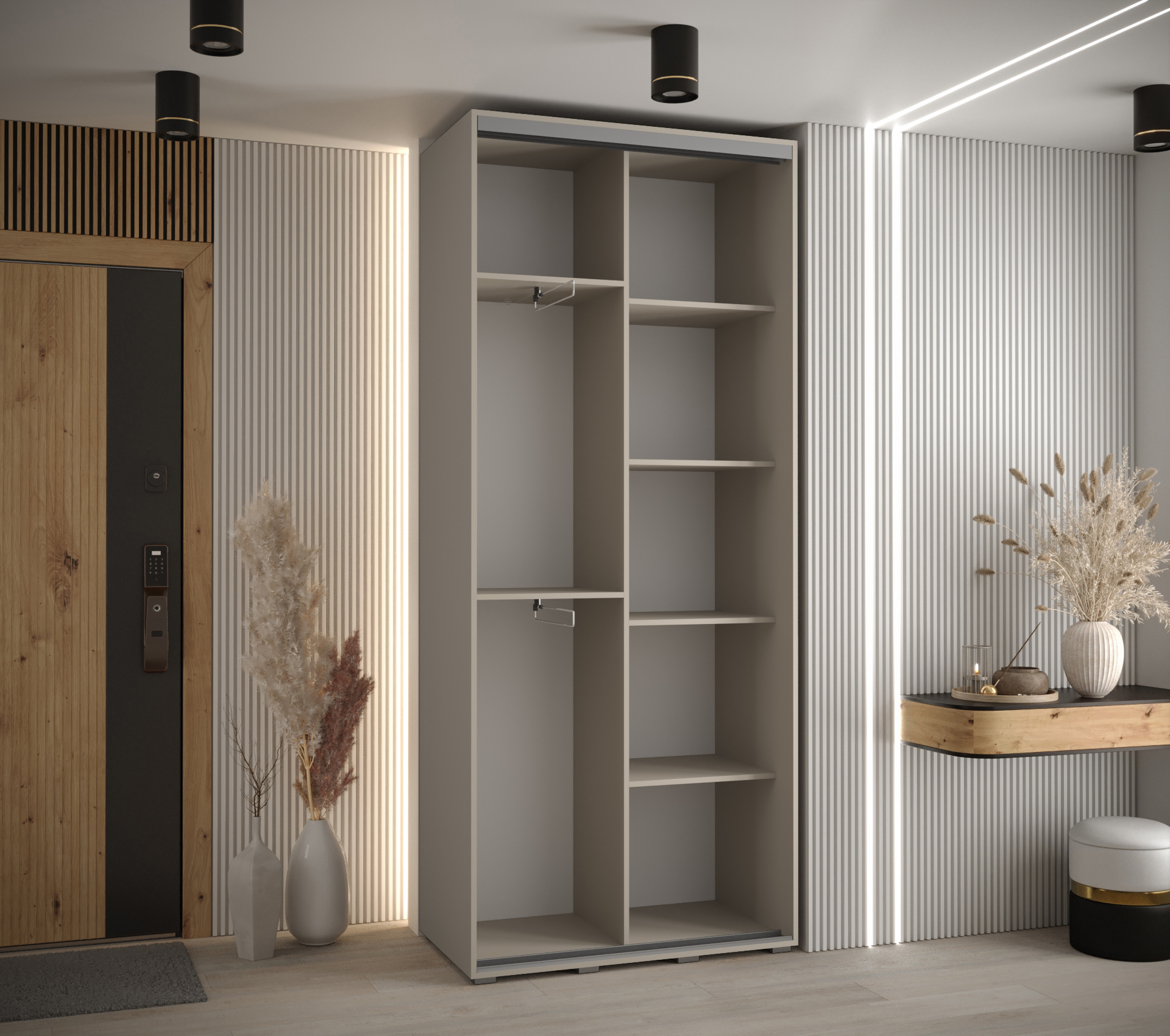 Šatní skříň Dakota 7 v kašmírové barvě