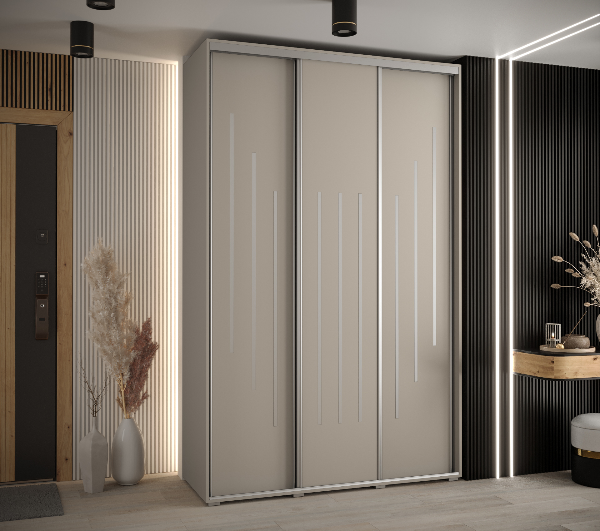 Šatní skříň Dakota 8 v kašmírové barvě