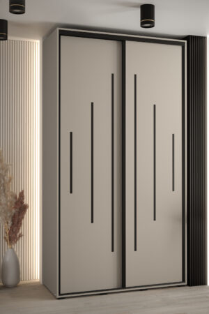 Šatní skříň Dakota 12 s hloubkou 45 cm v kašmírové barvě