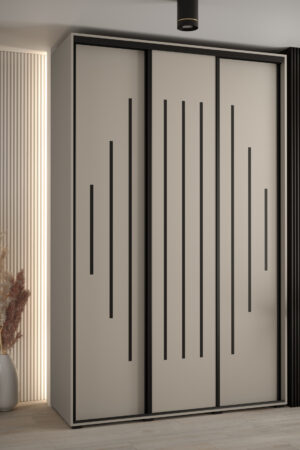 Šatní skříň Dakota 12 - elegantní design v barvě kašmír