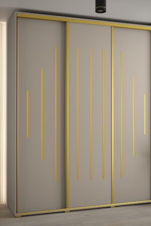 Šatní skříň Dakota 12 - elegantní design v barvě kašmír