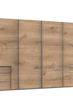 Skříň s posuvnými dveřmi v barvě dubu