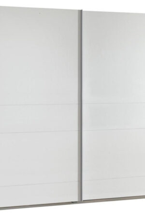 Bílá skříň s posuvnými dveřmi 135/198/64 cm