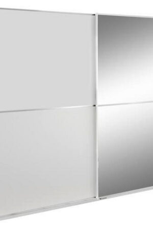 Bílá šatní skříň se zrcadlem 180x198 cm