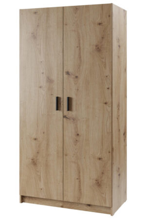 Šatní skříň s otočnými dveřmi v dub artisan