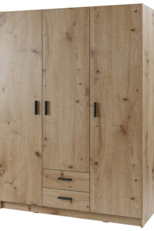 Šatní skříň Cantus s otočnými dveřmi v dubu artisan