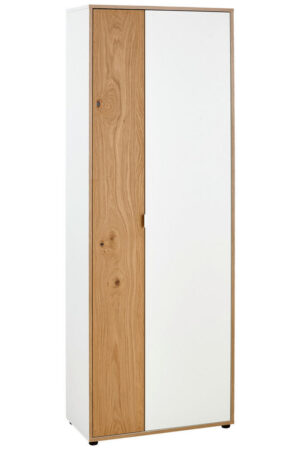 Skříň na šanony divoký dub bílá 67/186/35 cm