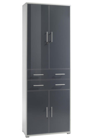 Skříň na šanony v grafitové a světle šedé barvě