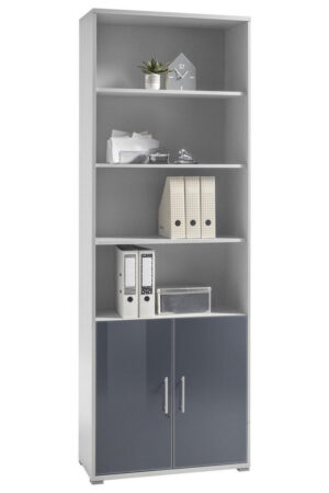 Livetastic skříň na šanony ve světle šedé a grafitové barvě