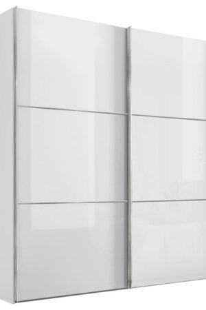 Bílá skříň s posuvnými dveřmi 167x222 cm