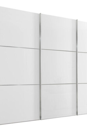 Bílá skříň s posuvnými dveřmi 249/222/68 cm