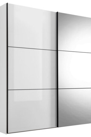 Bílá skříň s posuvnými dveřmi, rozměry 188/222/68 cm