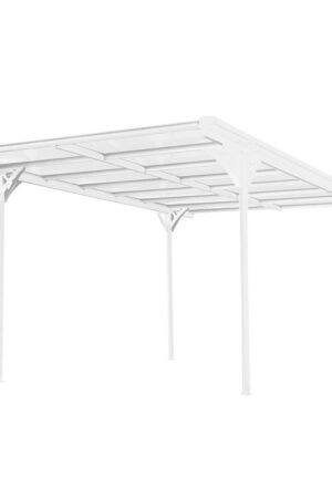 XXXL přístřešek na auto ISCPH500W v bílé barvě