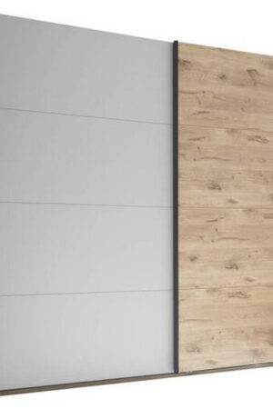 Venda skříň s posuvnými dveřmi v dubové a šedé barvě