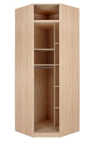 Korpus rohové skříně v barvě dubu