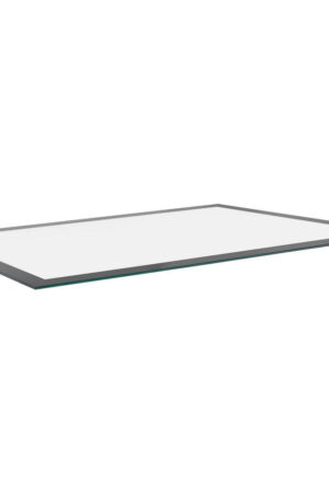 Vkládací police antracitová s čirým sklem 87,8 cm