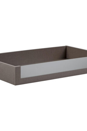 Hnědá zásuvka Hom`in s skleněným čelem