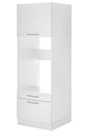 Bílá skříňka nad pračku Respekta, rozměry 67,4/200/67,6 cm