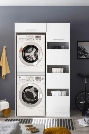 Technická místnost Respekta v bílém matném provedení.