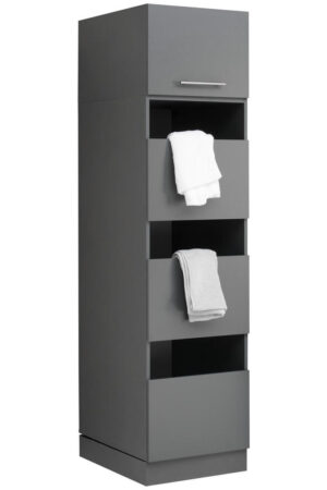 XXXL skříň na prádlo antracitová, 3 dveře, 50/162/67,5 cm