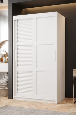 Šatní skříň Abi Zaluzja 3 v bílé barvě