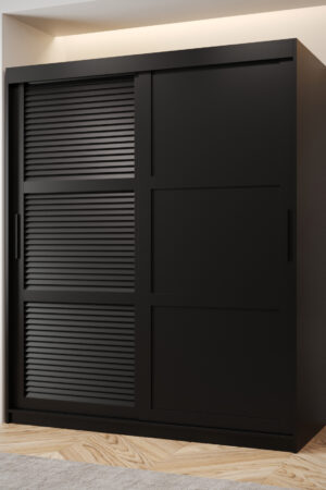 Šatní skříň Abi Zaluzja 3 v černé barvě